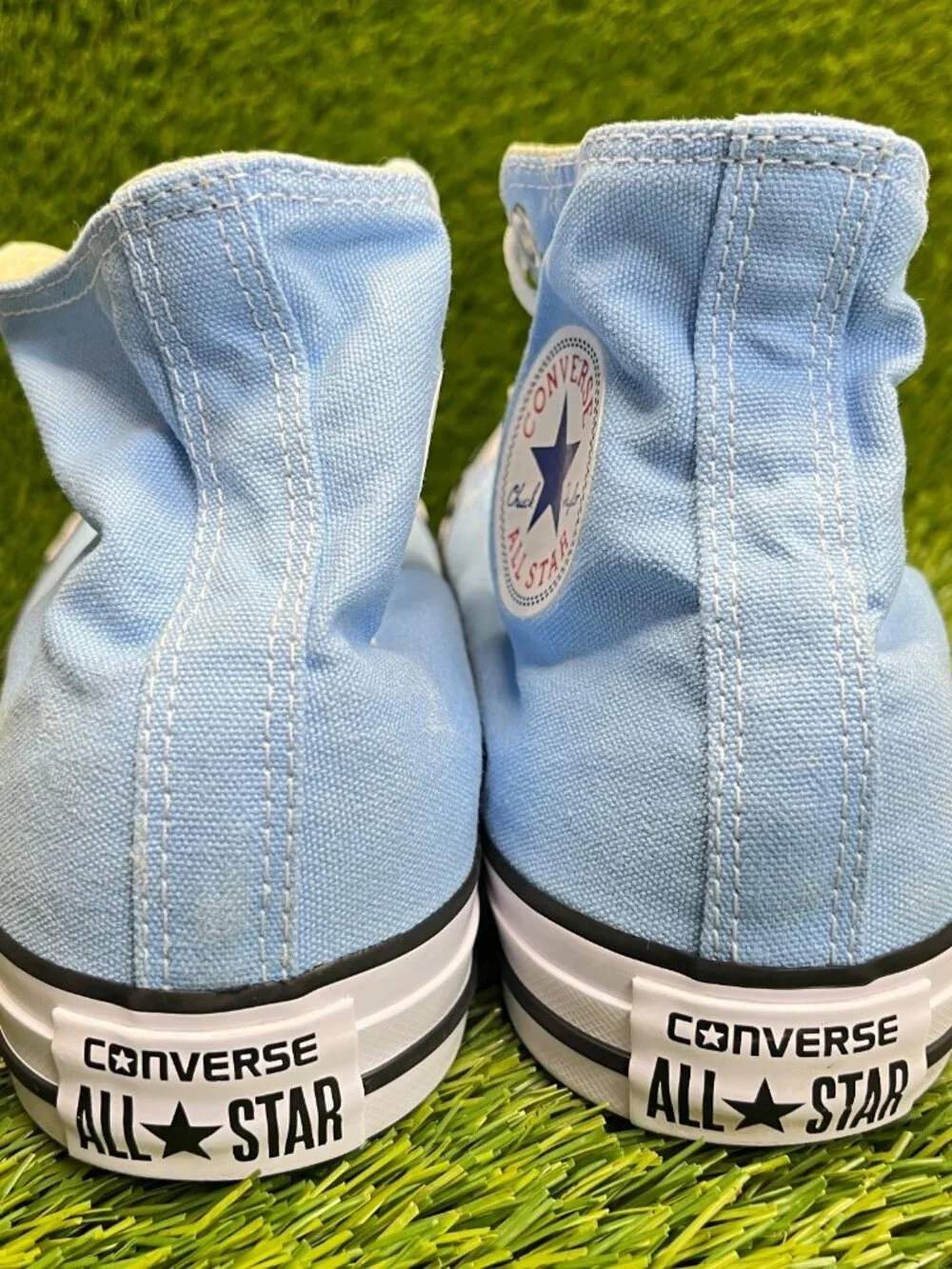 Converse Chuck Taylor All Star Hi Mens Size 8 Blue Athletic Skate Shoes Sneakers - Picture 7 of 11